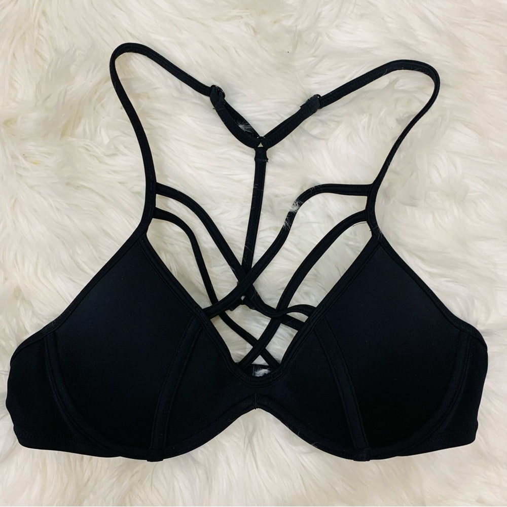 PINK Victoria's Secret Black Bikini Top